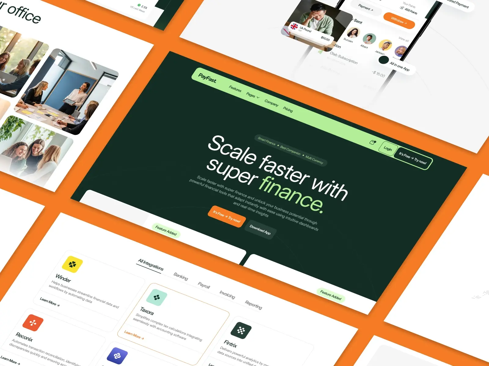 Payfast — Modern fintech template