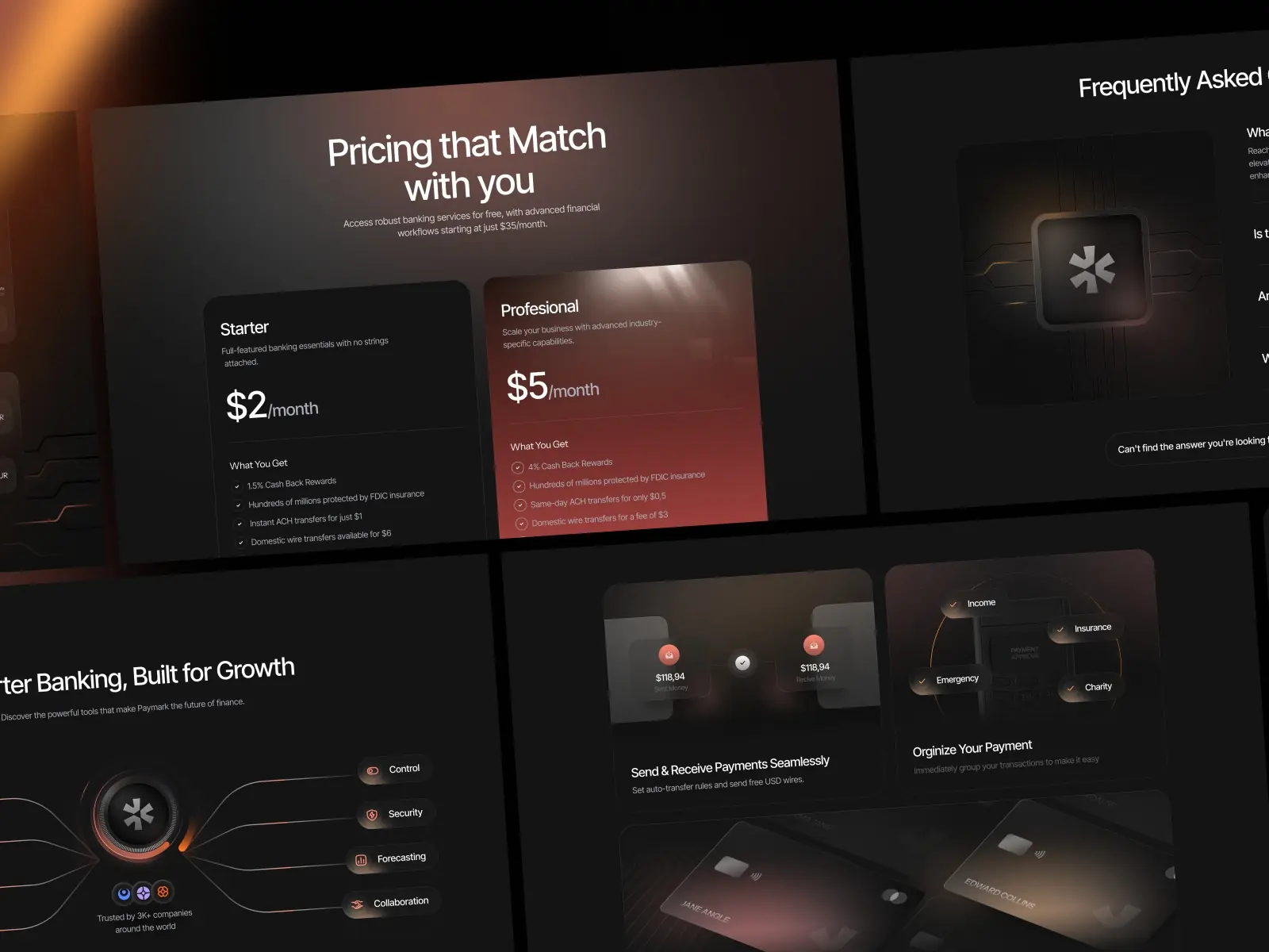Paymark — Best finance SaaS template