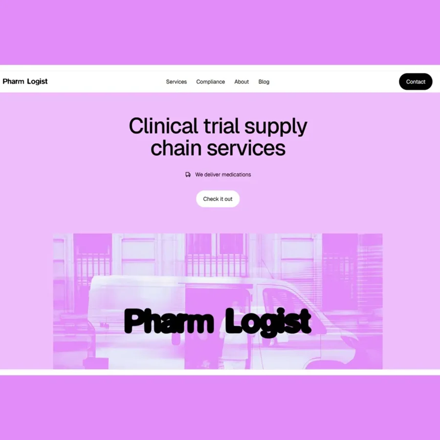 Pharm Logist — Free Pharma & Medical B2B Template — Gracjan Królikowski Framer Template