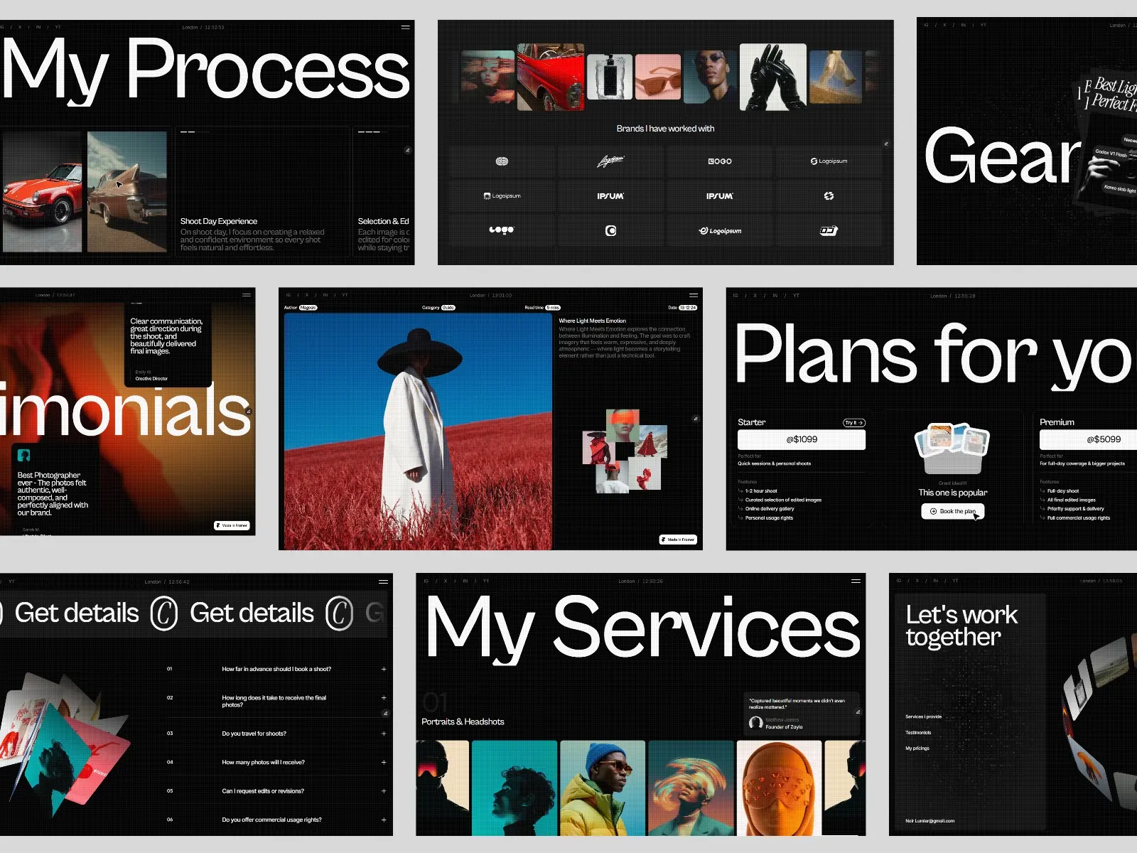 PhotoPort — Bold Portfolio Template