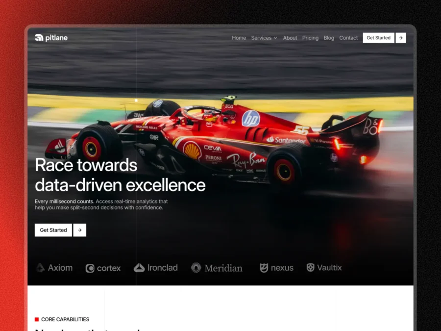 Pitlane — SaaS & Tech Startup Template — Arthur Duchesne Framer Template