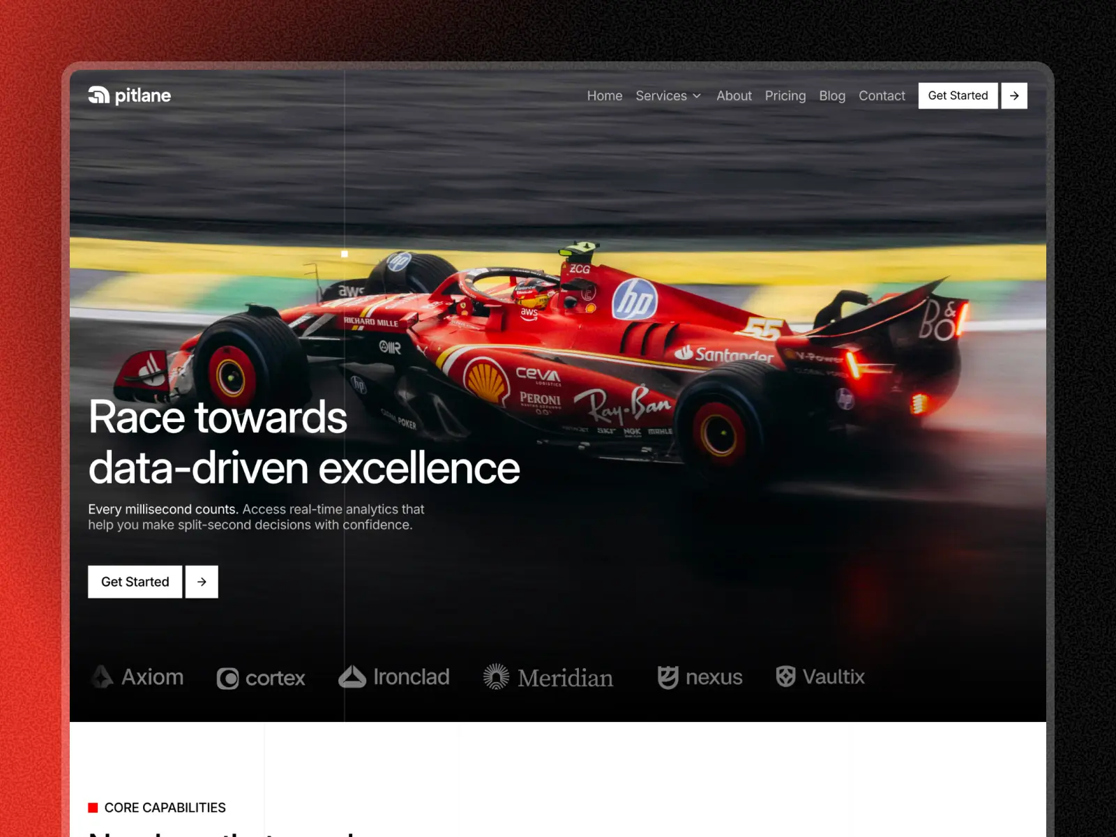 Pitlane — SaaS & Tech Startup Template — Arthur Duchesne Framer Template