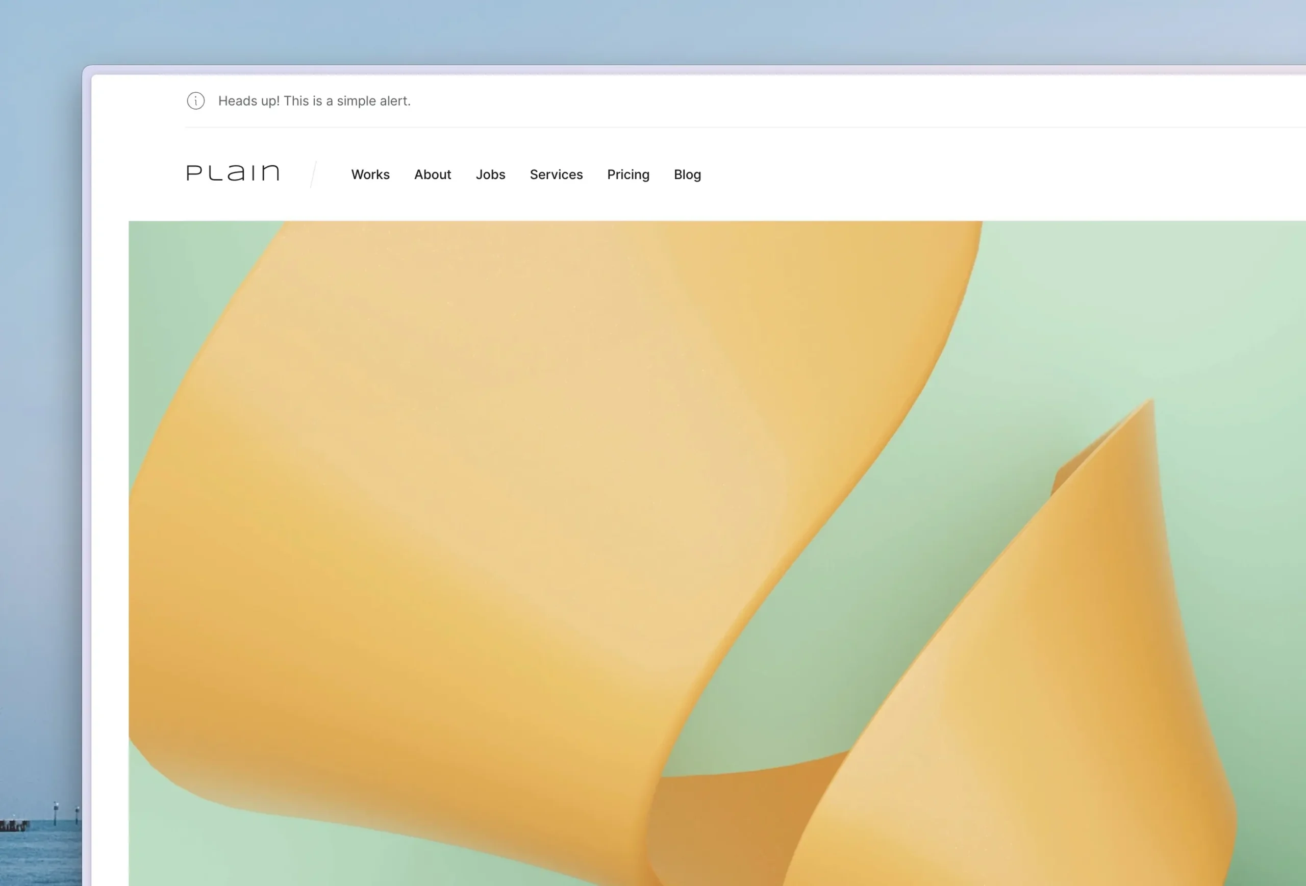 Plain — Portfolio Template