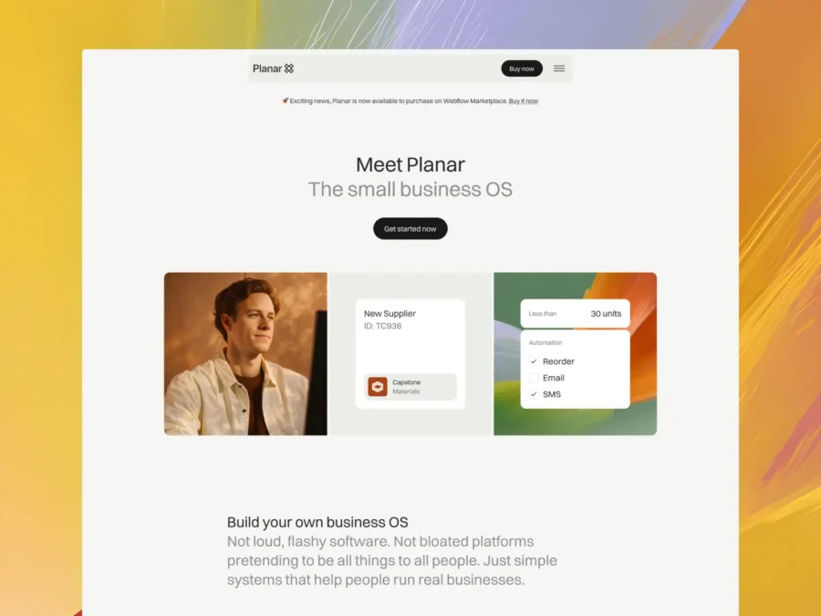 Planar — For Startups & SaaS — Craig Garner Framer Template