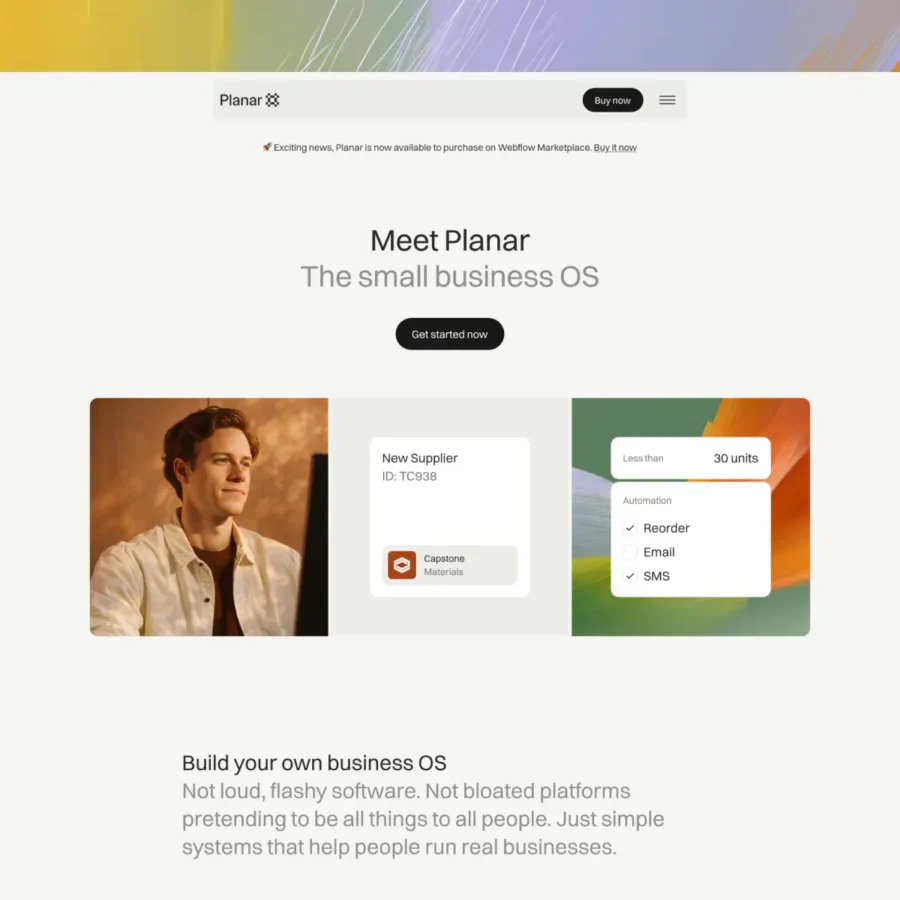 Planar — For Startups & SaaS — Craig Garner Framer Template