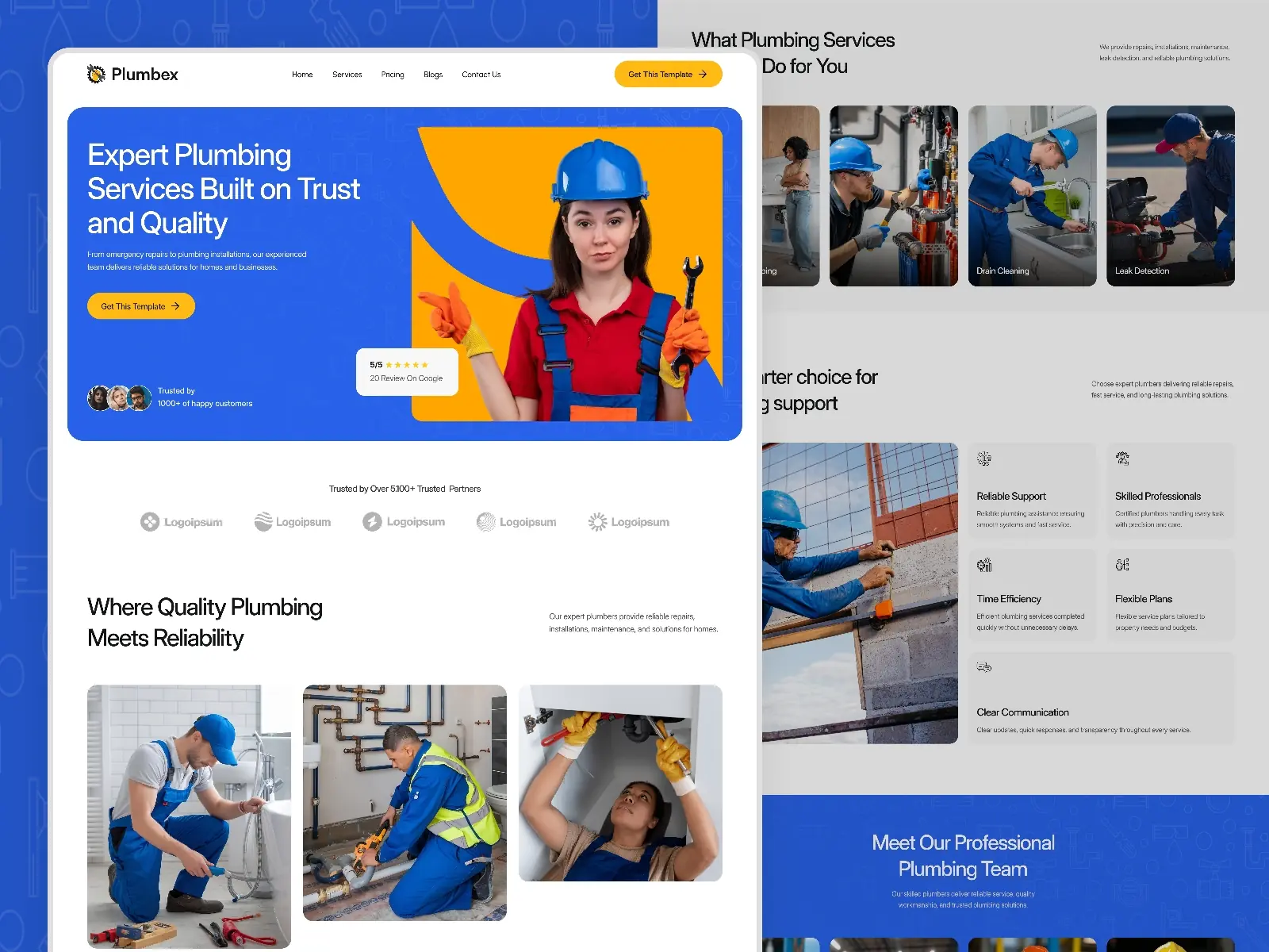 Plumbex — Plumbing Service Template