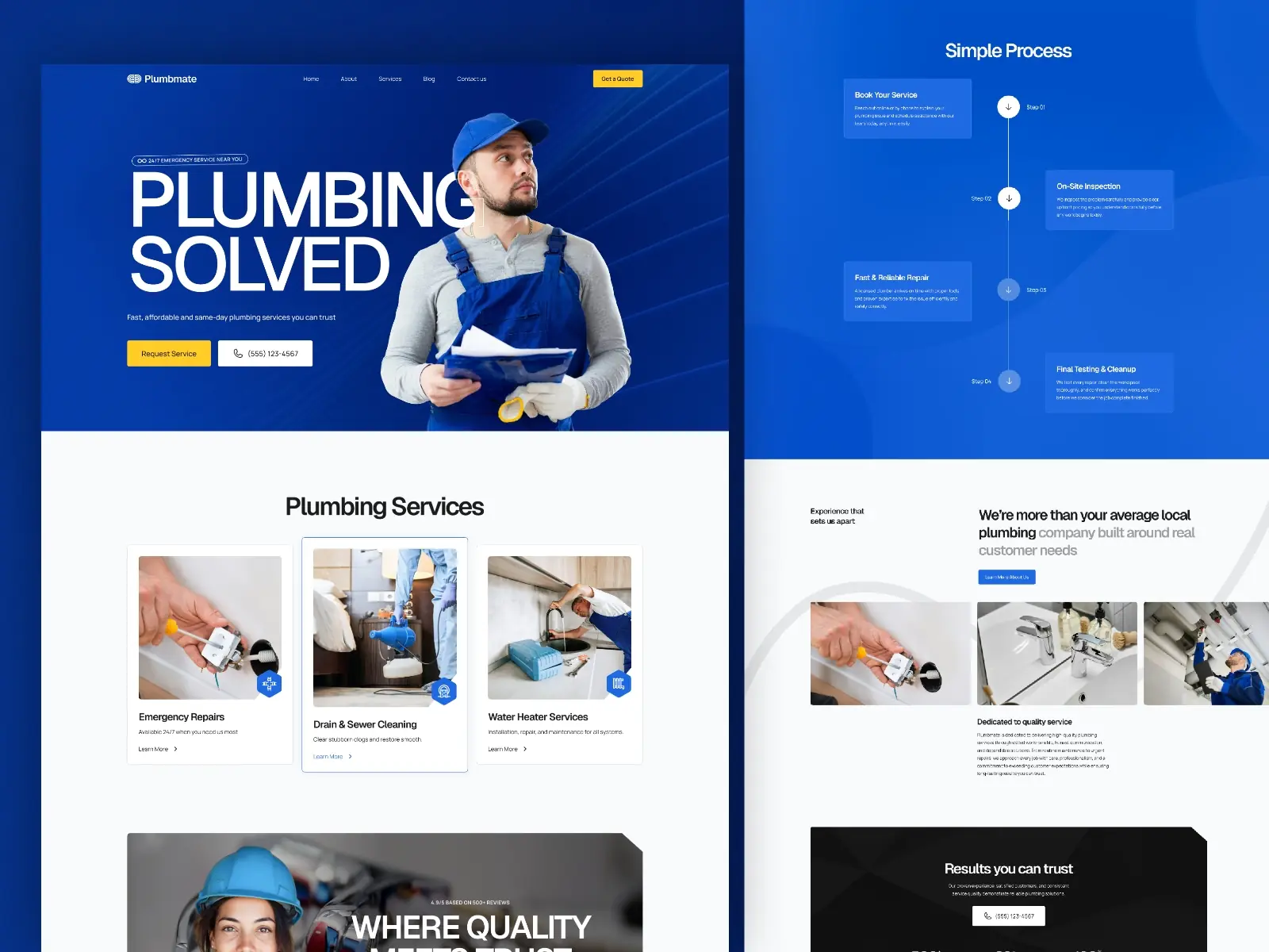 Plumbmate — Free Plumbing & Handyman Template