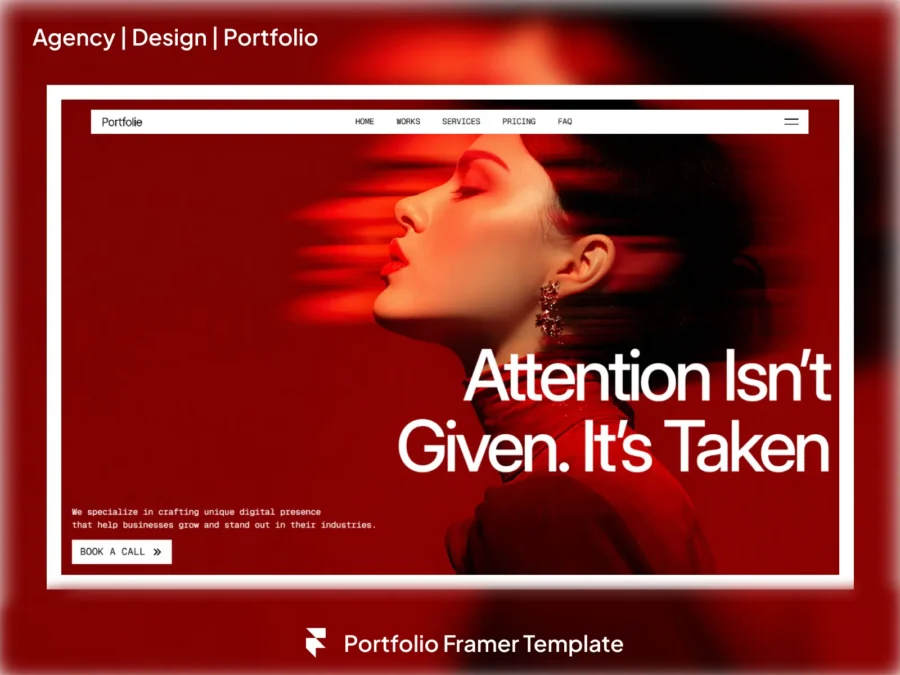 Portfolie — Sleek Portfolio & Agency Portfolio — Umar Mirza Framer Template