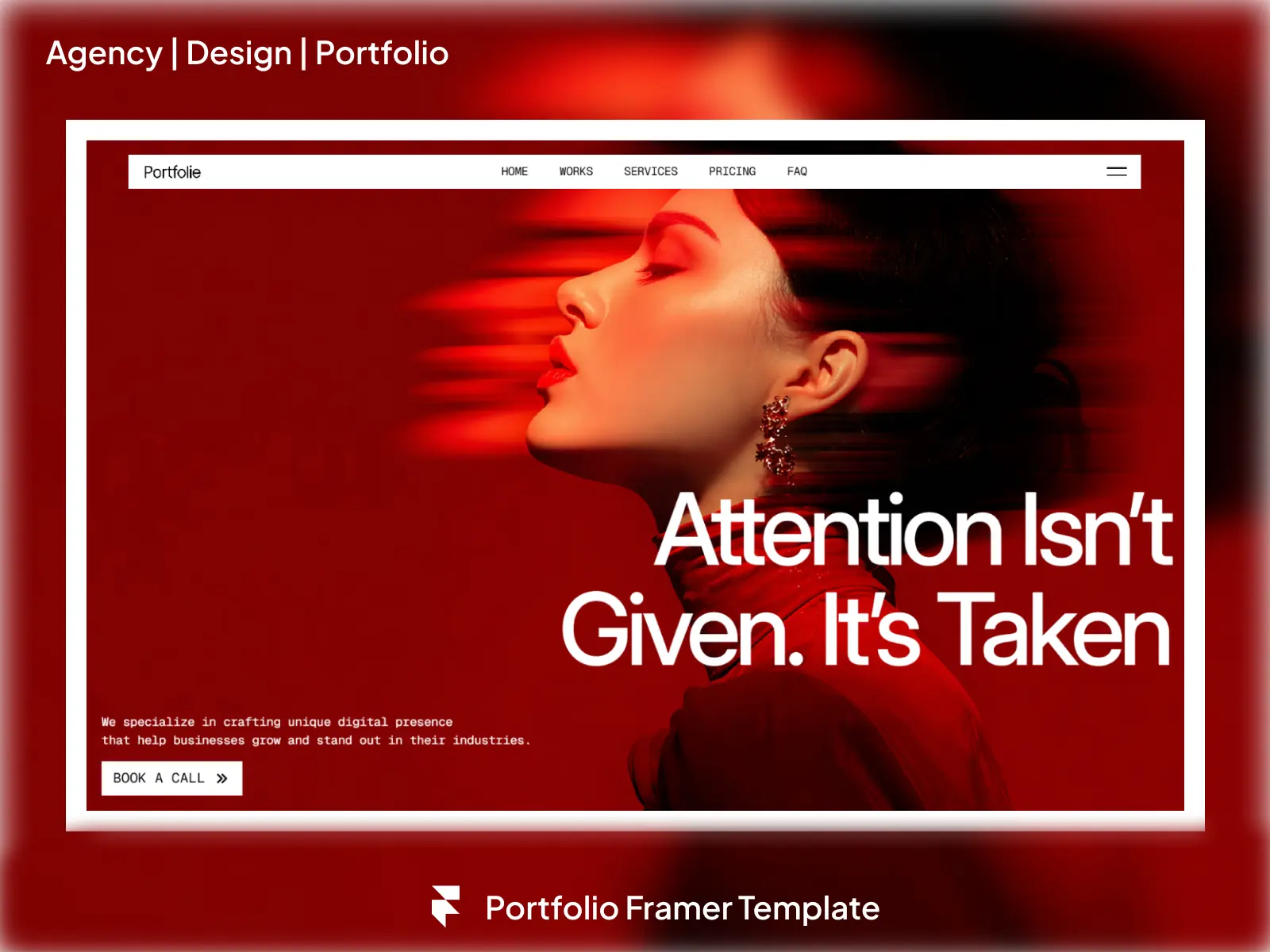 Portfolie — Sleek Portfolio & Agency Portfolio — Umar Mirza Framer Template