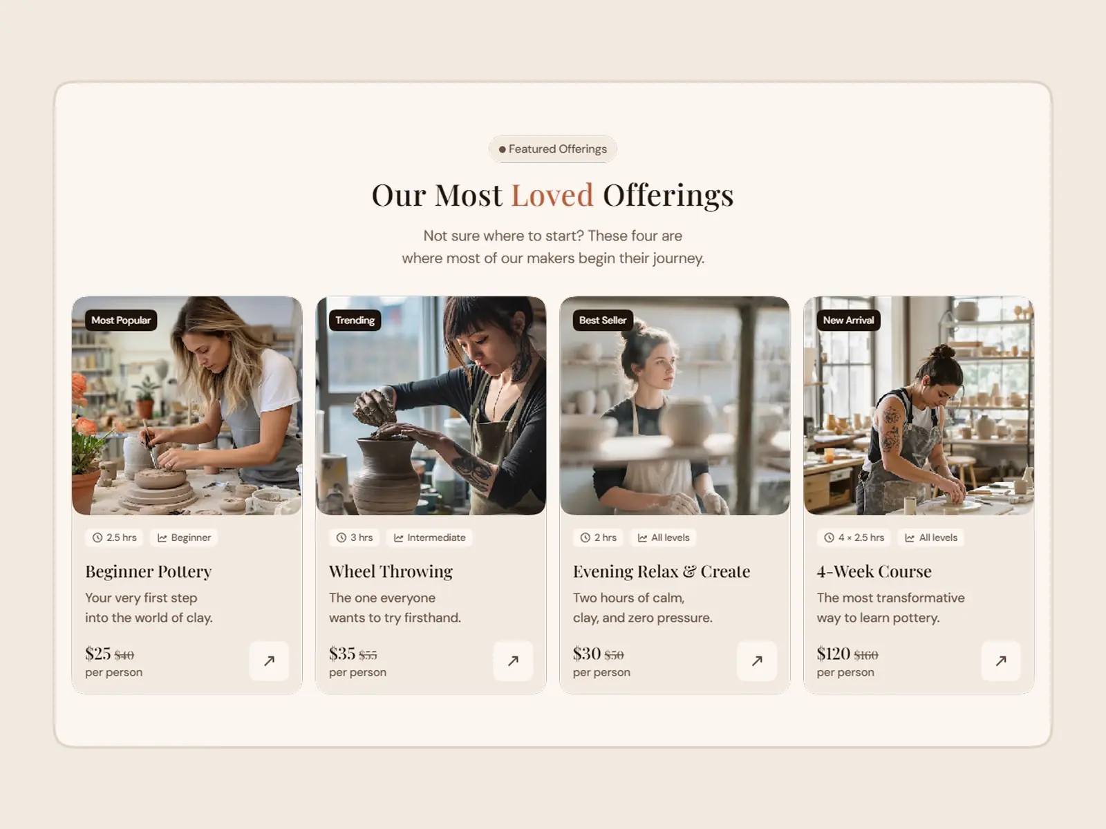 Pottery — A warm website template for potter