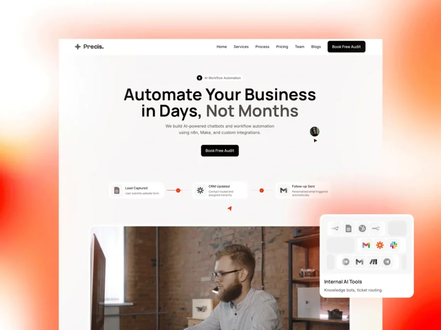 Precis — AI Automation Agency — Ajoy Framer Template
