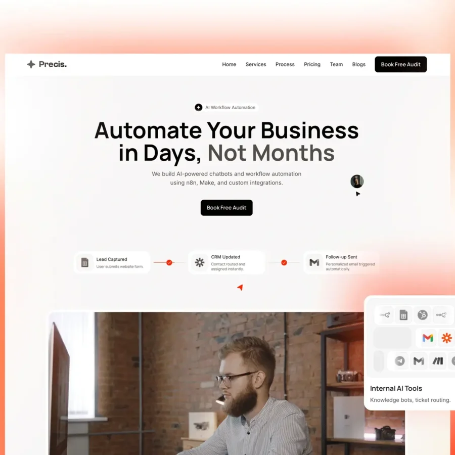 Precis — AI Automation Agency — Ajoy Framer Template