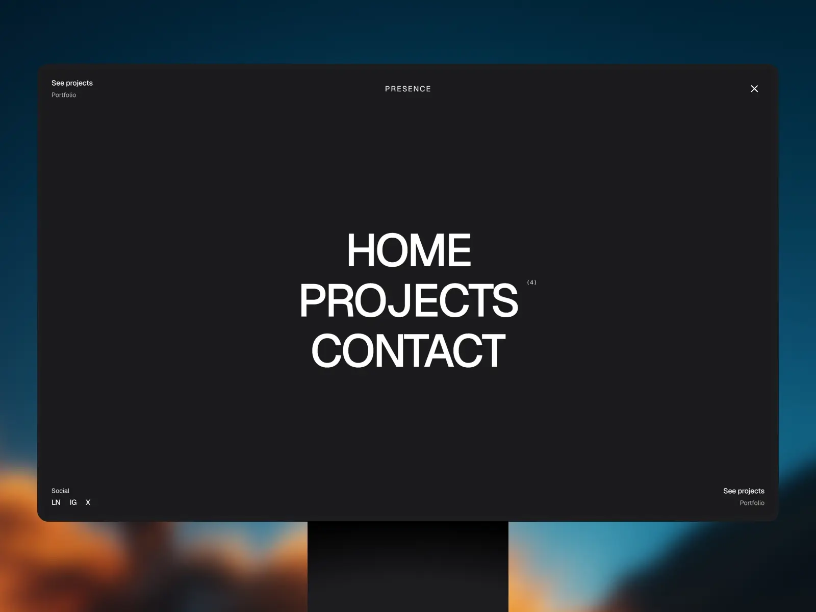 Presenta — Free Portfolio Template