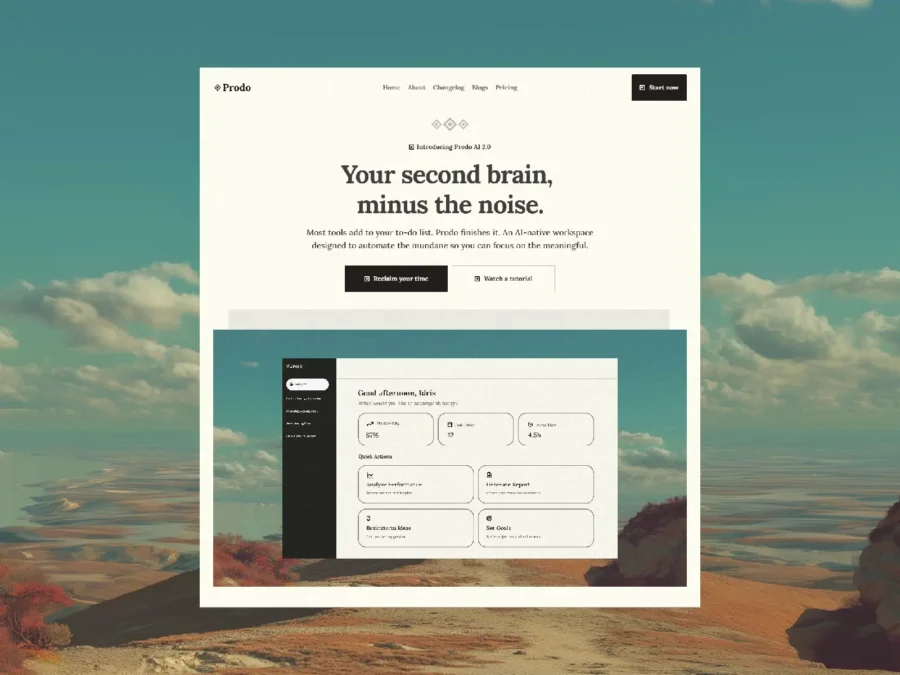 Prodo — AI Template — Abdelhamid Framer Template