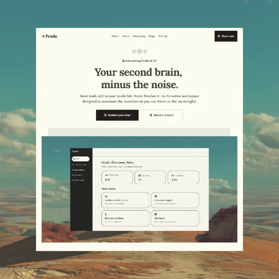 Prodo — AI Template — Abdelhamid Framer Template