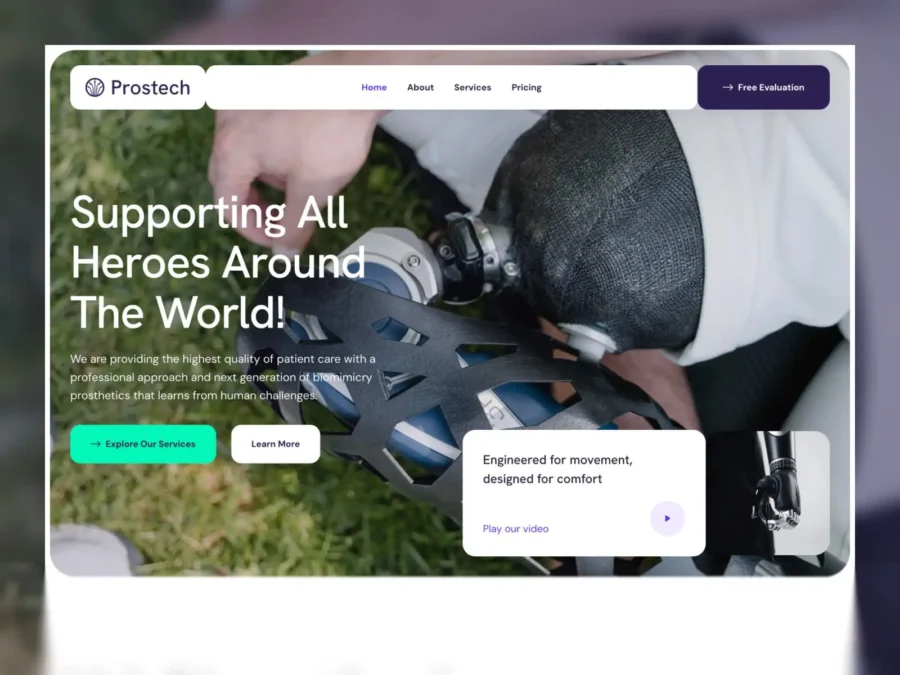 Prostech — Prosthetics & Orthotics Care — Tambe Design Framer Template