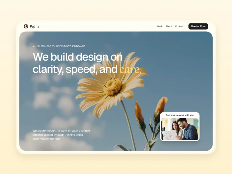 Pulma — Creative Agency — Qoim Framer Template