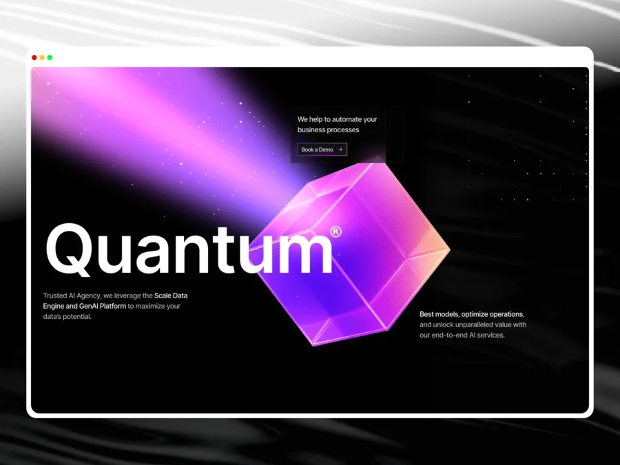 Quantumm — Best AI Agency Template. — Design Tick Framer Template