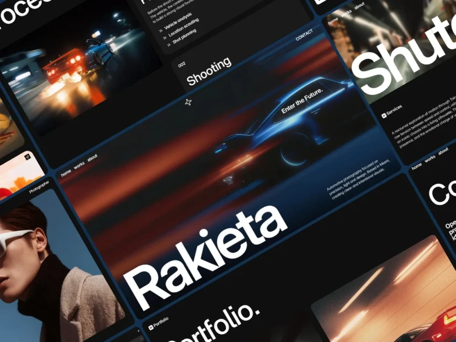 Rakieta — Automotive photography portfolio — Mickael zimmer Framer Template