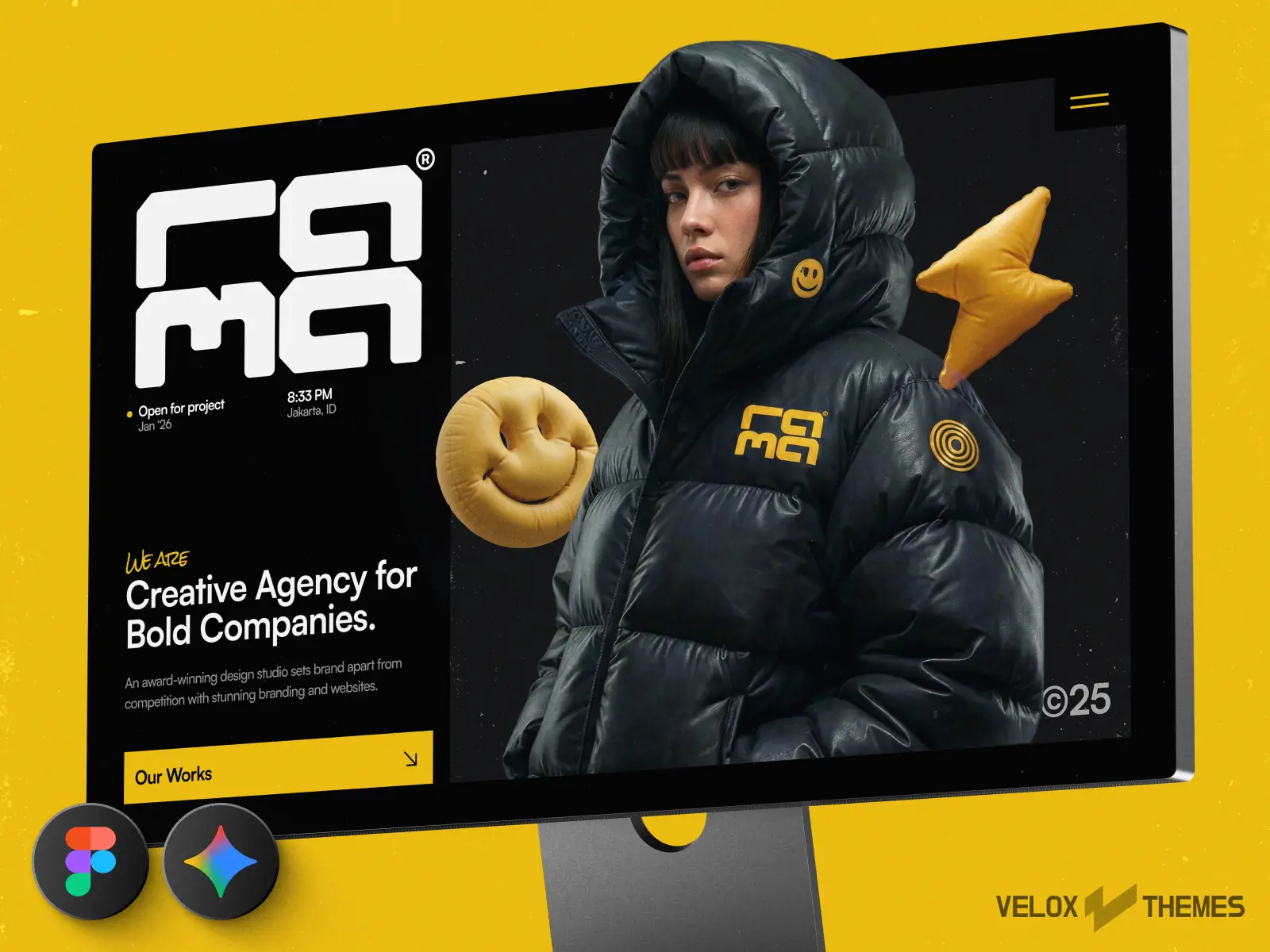 Rama — Creative Agency — Velox Themes Framer Template