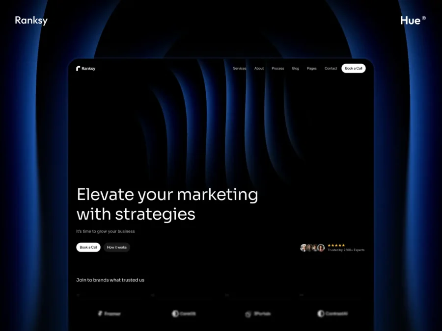 Ranksy — SEO & PR Agency Template — Hue Supply Framer Template