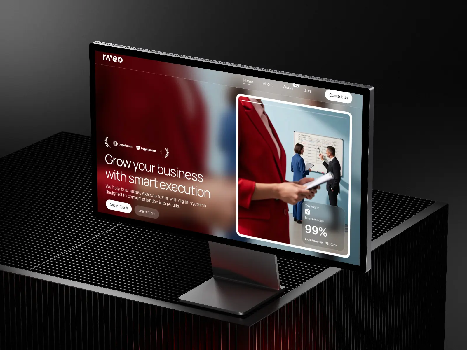 Raveo — Premium Business & Agency Template — Kingsley Ken Framer Template