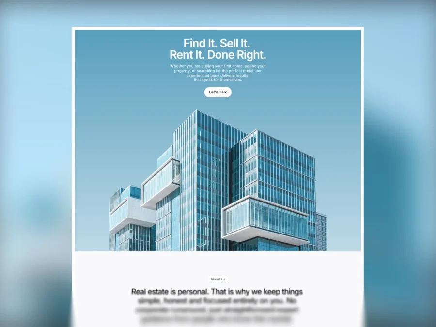 Realstate — Real Estate Agency & Realtor — Anwar Raza Framer Template