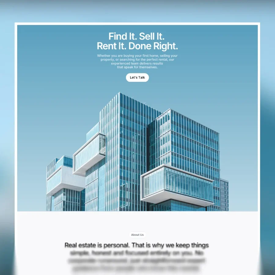 Realstate — Real Estate Agency & Realtor — Anwar Raza Framer Template