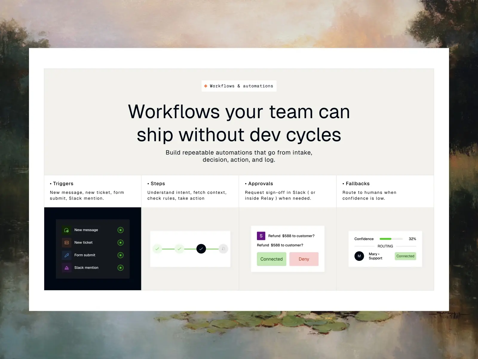 RelayedOS — A premium Framer template for AI