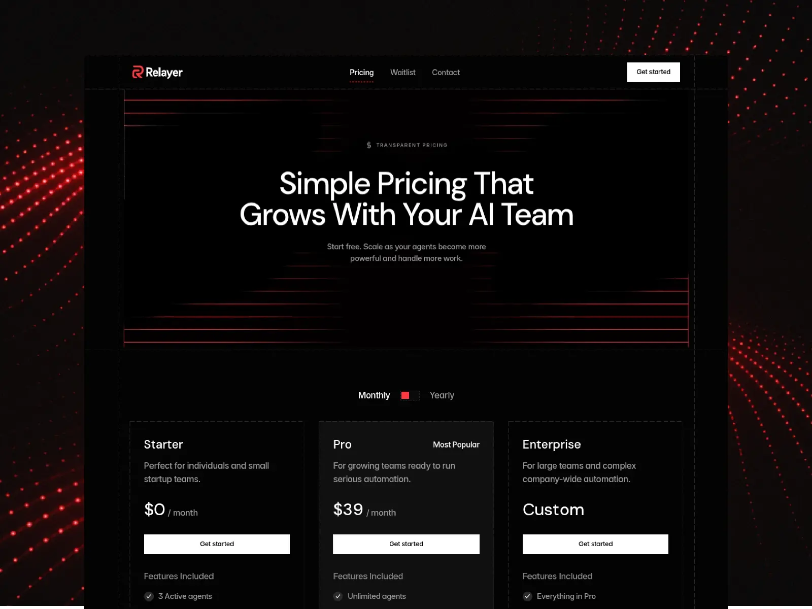 Relayer — Premium AI Agent SaaS