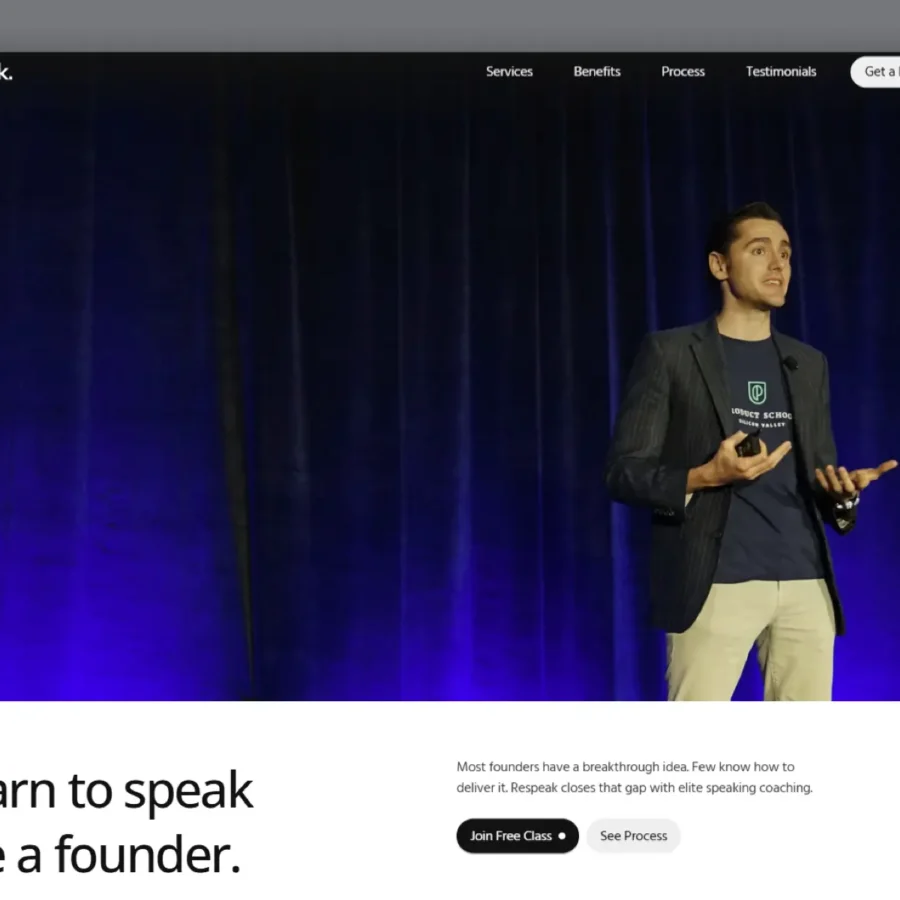 Respeak — Coaching & Training Program Site — Mahir Abid Framer Template