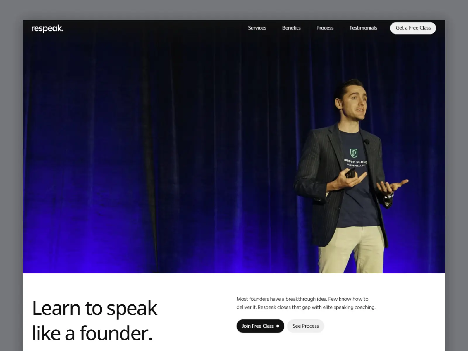 Respeak — Coaching & Training Program Site — Mahir Abid Framer Template