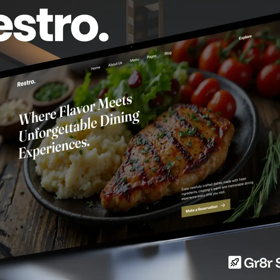 Restro — Premium Restaurant & Food Business — Tanjim Islam Framer Template