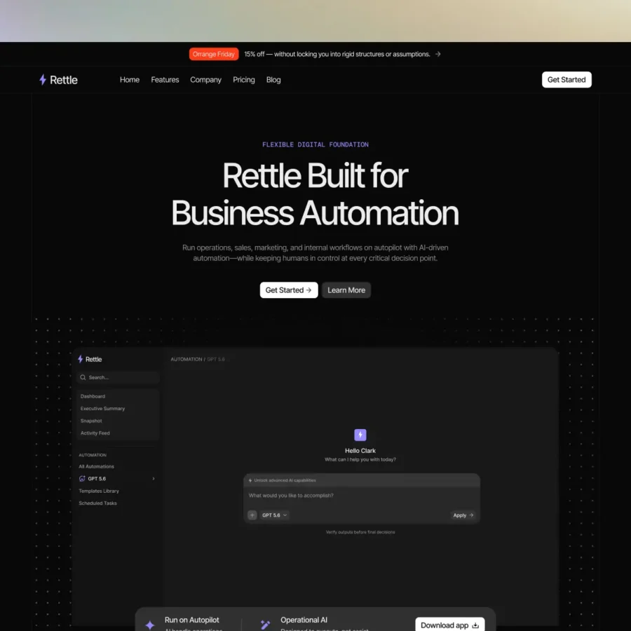 Rettle — SaaS Framer Template — OfScale Framer Template