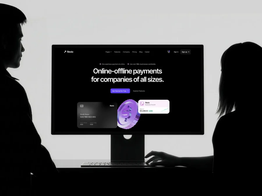 Revio Pay — Best payment gateway template — Finlay Studio Framer Template