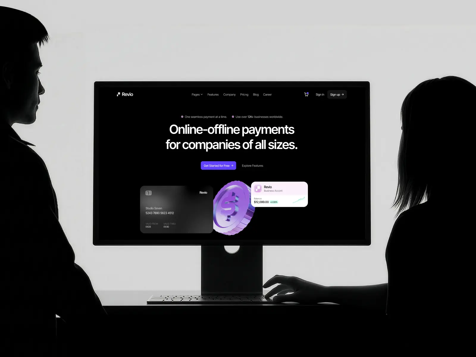 Revio Pay — Best payment gateway template — Finlay Studio Framer Template