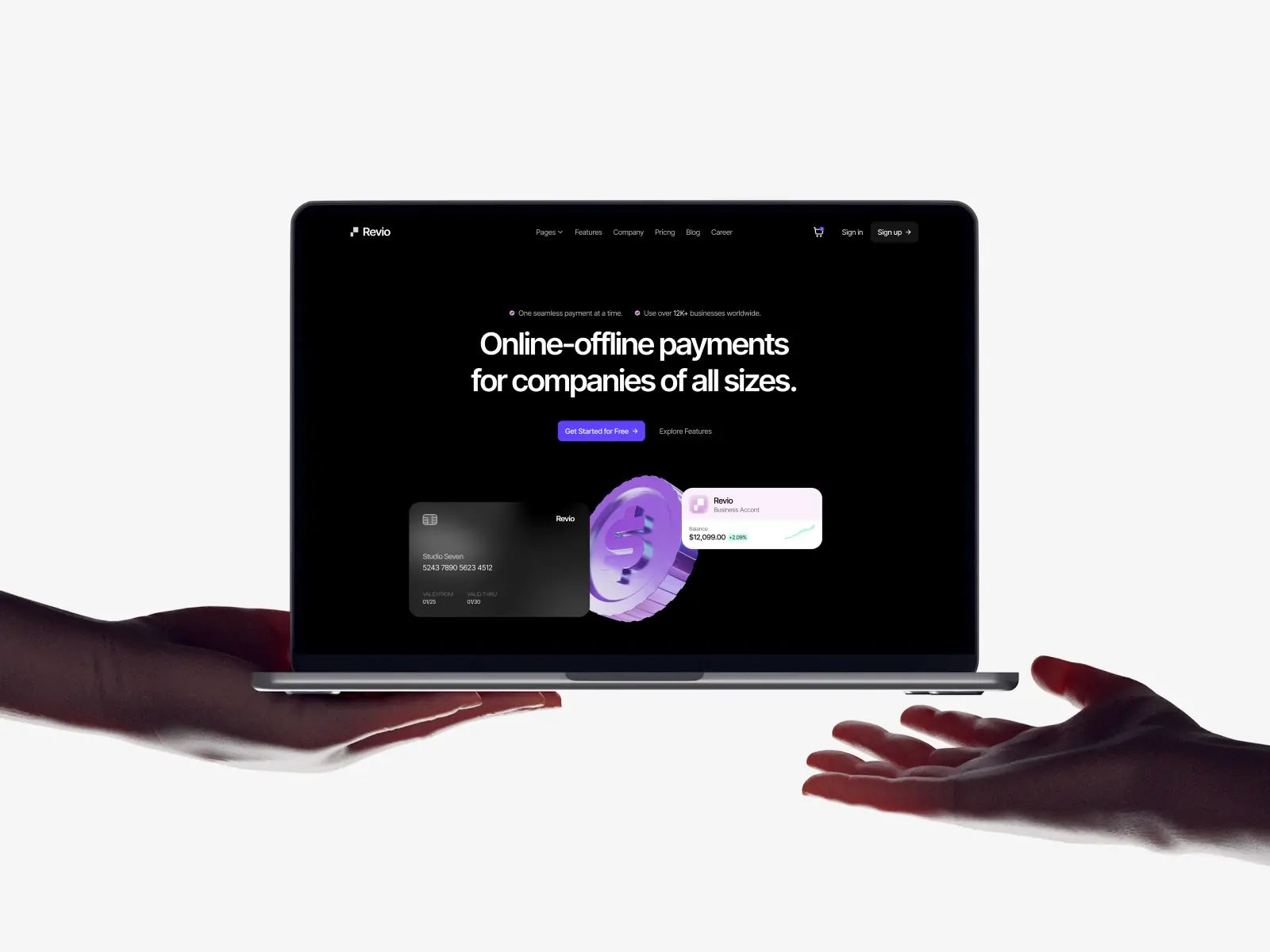 Revio Pay — Best payment gateway template
