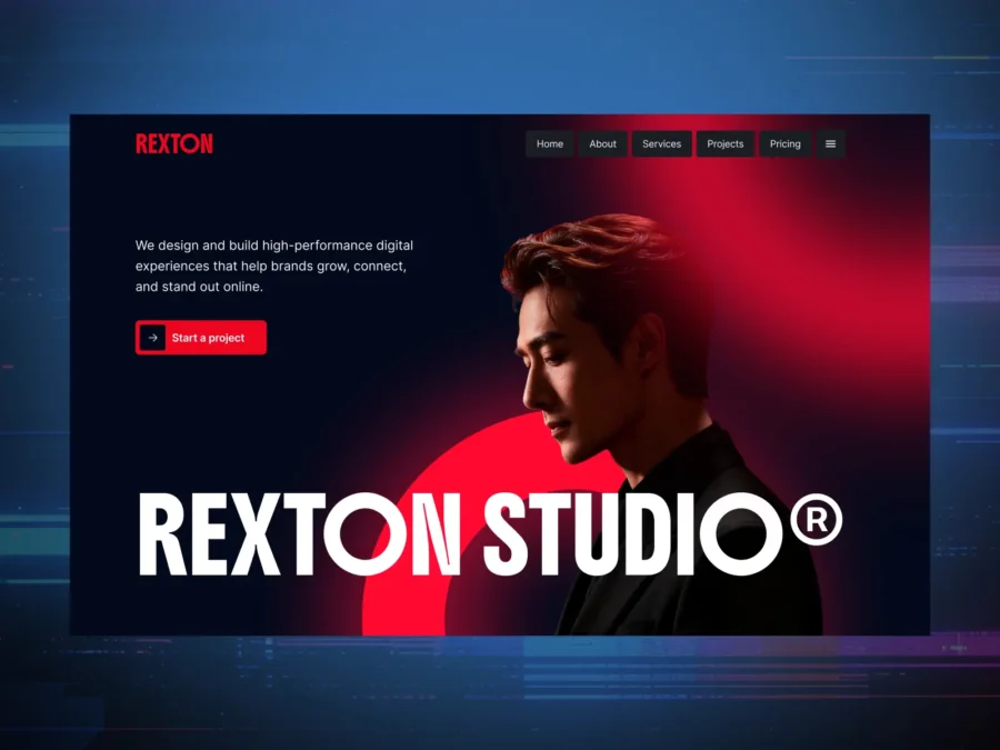 Rexton — Agency & portfolio Framer Template — Ui Hive Framer Template