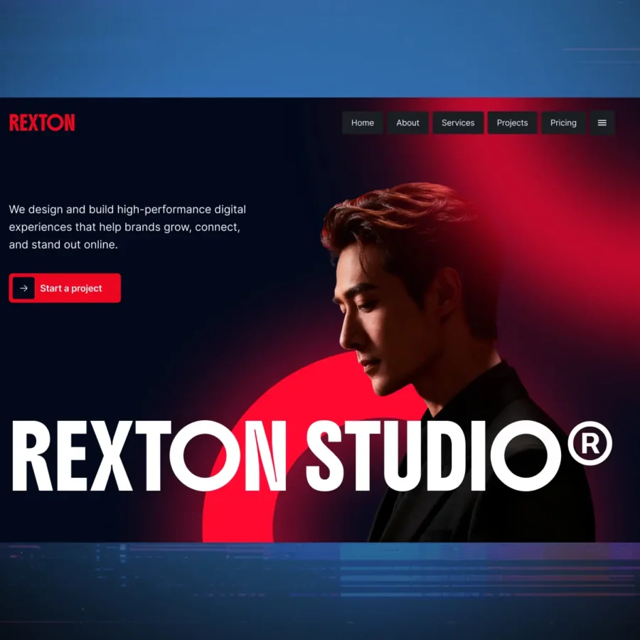 Rexton — Agency & portfolio Framer Template — Ui Hive Framer Template
