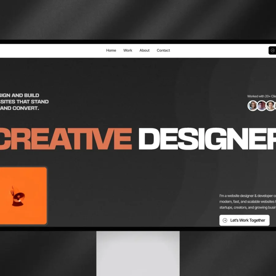 Rilo — A modern portfolio for designers & — Umeh Chinonso Vincent Framer Template