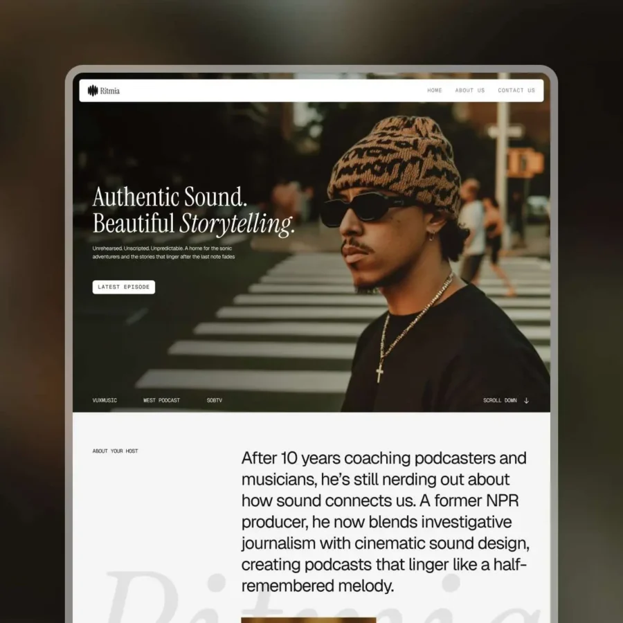 Ritmia — Best Music template — Temlis Framer Template