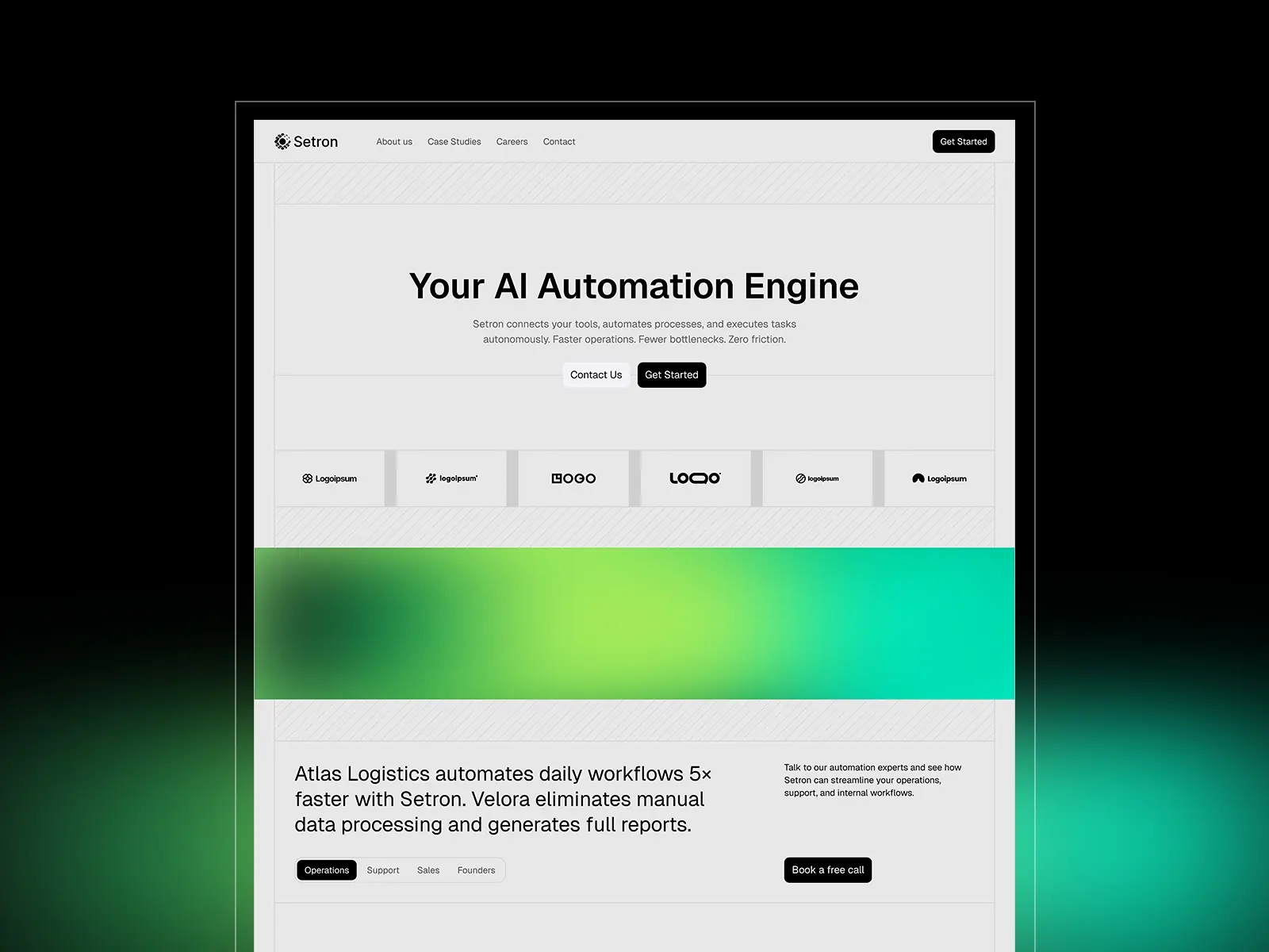 Setron — AI Automation — Kamran Hasanli Framer Template