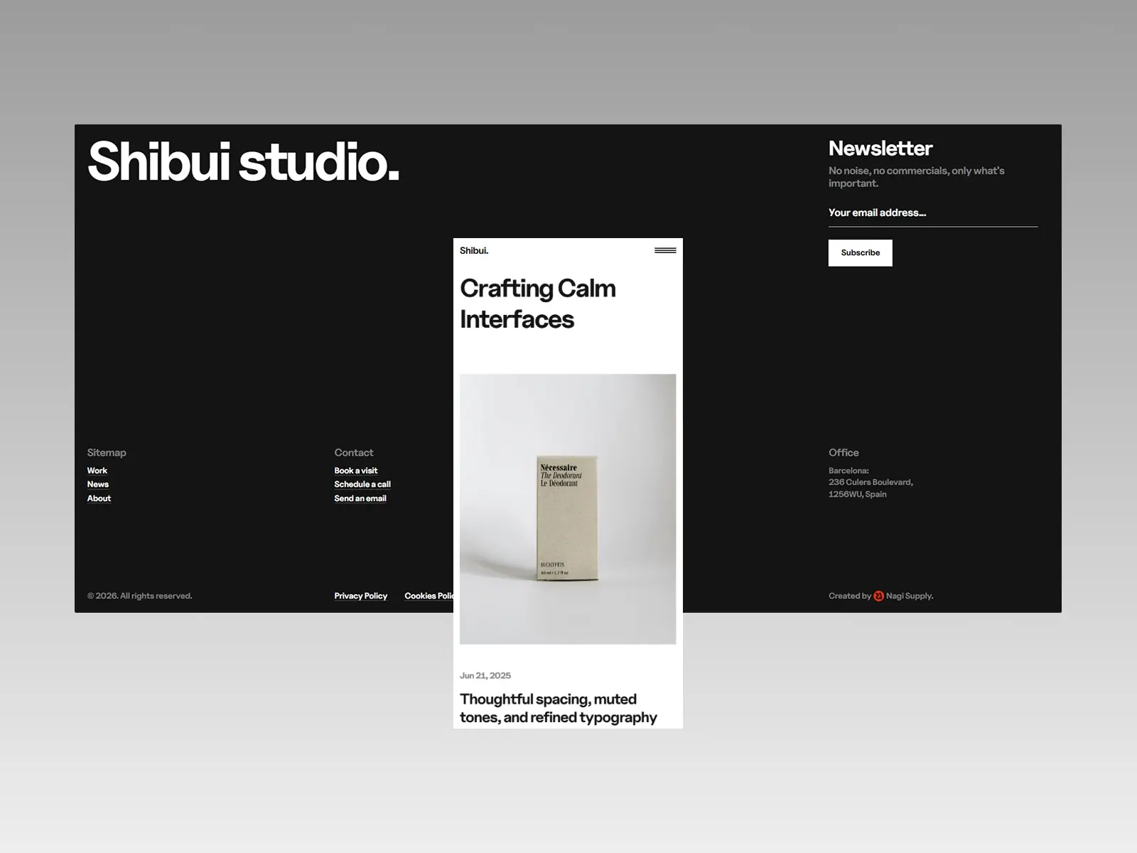 Shibui — Premium Portfolio Template