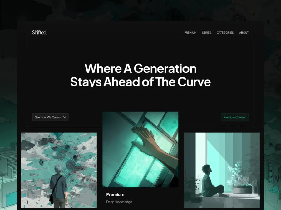 Shifted — Premium Blog Editorial Template — Josias Rufus Framer Template