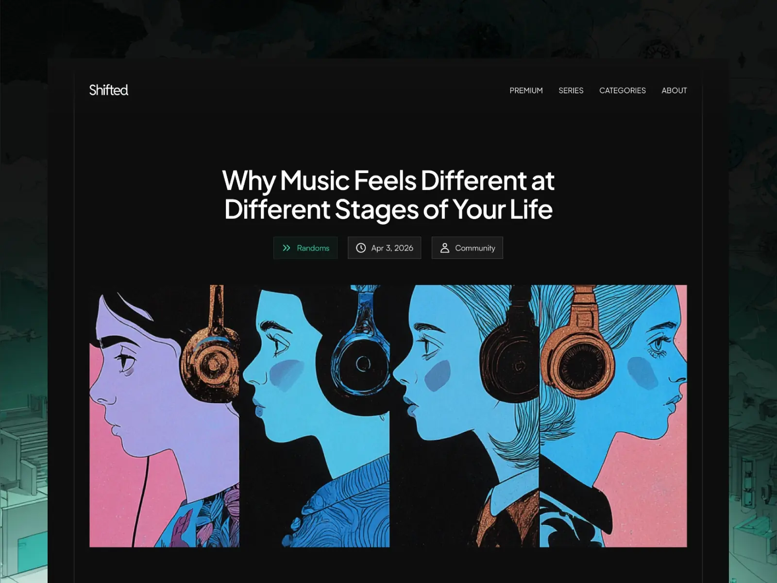Shifted — Premium Blog Editorial Template