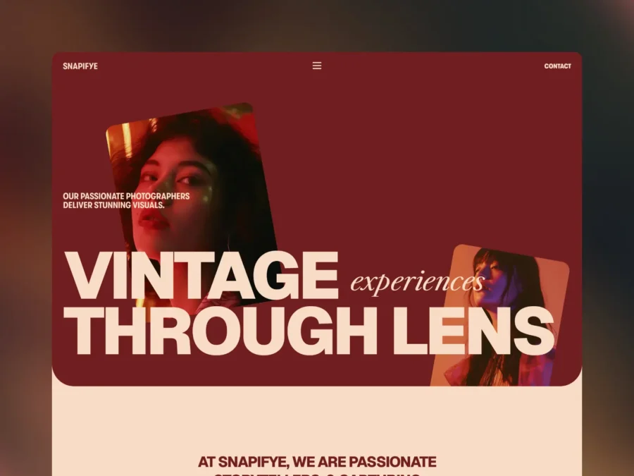 Snapifye — Agency & Photography Website Templ — Flowfye Agency Framer Template