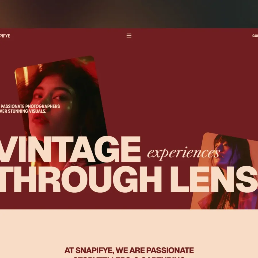 Snapifye — Agency & Photography Website Templ — Flowfye Agency Framer Template