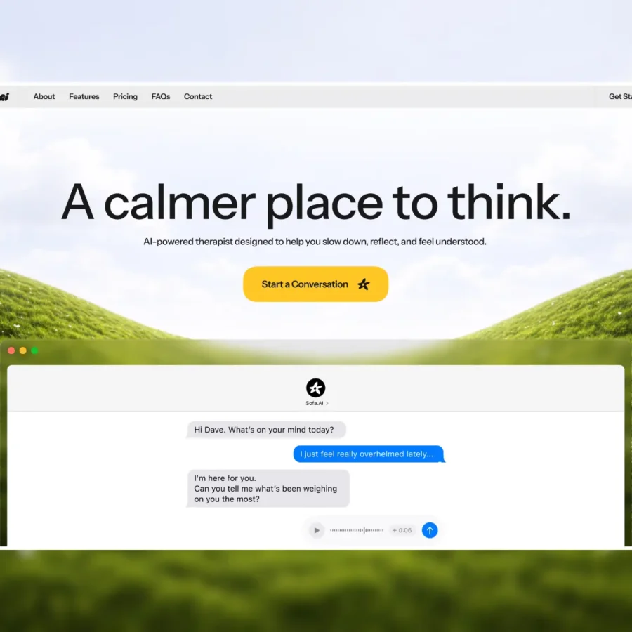 Sofa — App Landing page Template — dawe Framer Template
