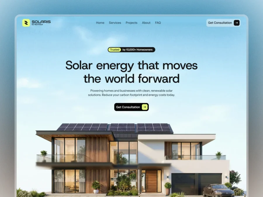 SolarisEnrgy — Modern Solar Energy Template — @ru Design Framer Template