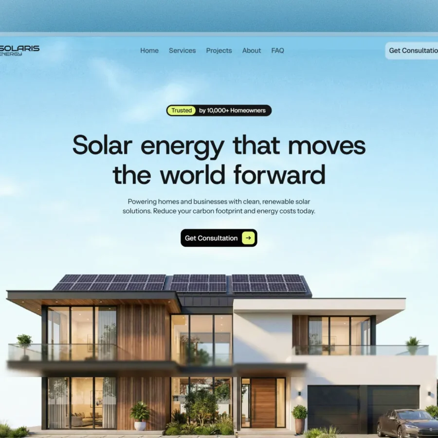SolarisEnrgy — Modern Solar Energy Template — @ru Design Framer Template